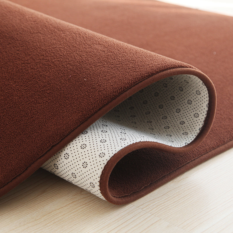 Comfort Plain Shag Rug Polyester Indoor Carpet Non-Slip Backing Area Carpet for Home Decoration