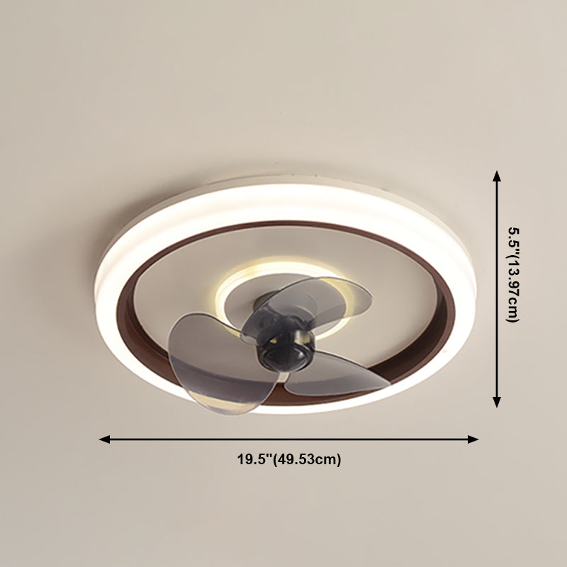 Acrylhalo -Ring Deckenlüfter Leuchte Makkaron Minimalist LED Semi Flush Leuchte