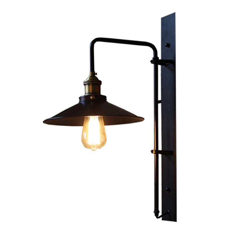 Industrielle Einfachheit Wandlampenvorrichtung mit Metallschatten für Salon -Café -Shop