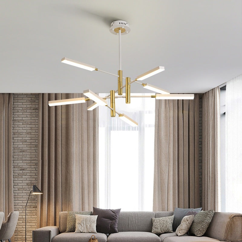 Postmodern metalen multi-tier kroonluchter verlichtingsarmatuur LED kroonluchter hanger voor zitkamer