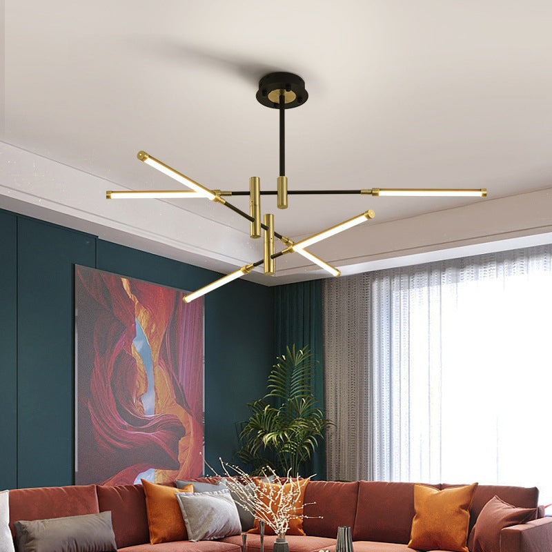 Postmodern metalen multi-tier kroonluchter verlichtingsarmatuur LED kroonluchter hanger voor zitkamer
