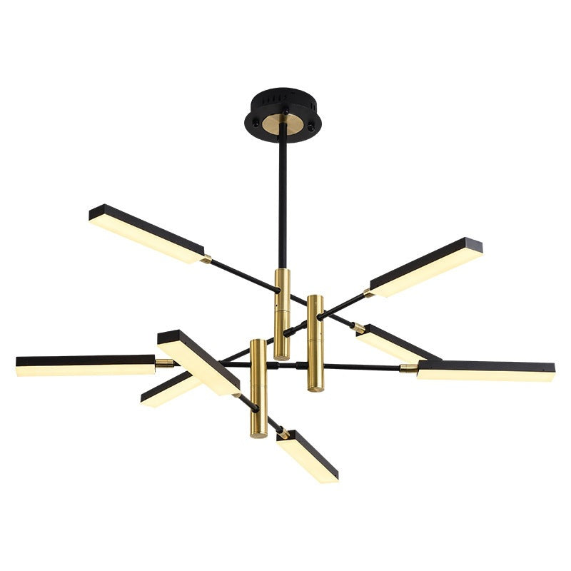 Postmodern metalen multi-tier kroonluchter verlichtingsarmatuur LED kroonluchter hanger voor zitkamer