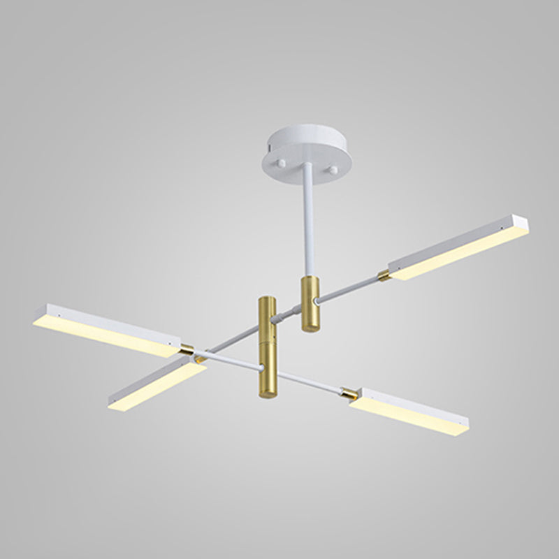 Postmodern unieke metalen lineaire kroonluchter verlichtingsarmaturen Restaurant Hangende kroonluchter