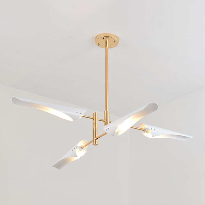 Metalen kroonluchter verlichtingsarmatuur postmoderne kroonluchter hanger licht voor zitkamer