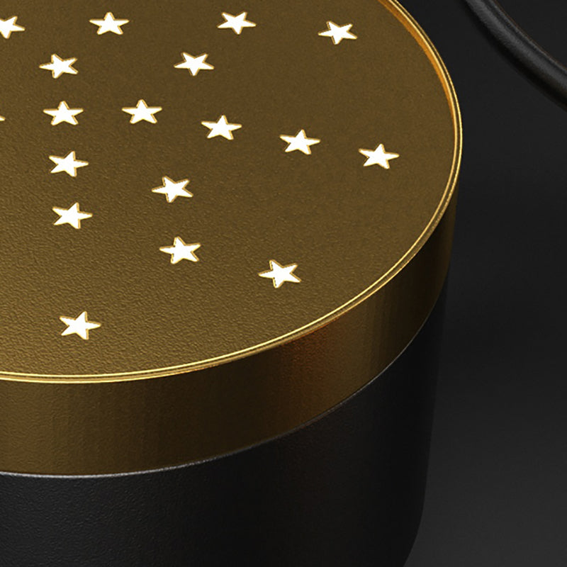 12 koppen plafond hanglamp eenvoud kroonluchter verlichtingsarmaturen in zwart-goud