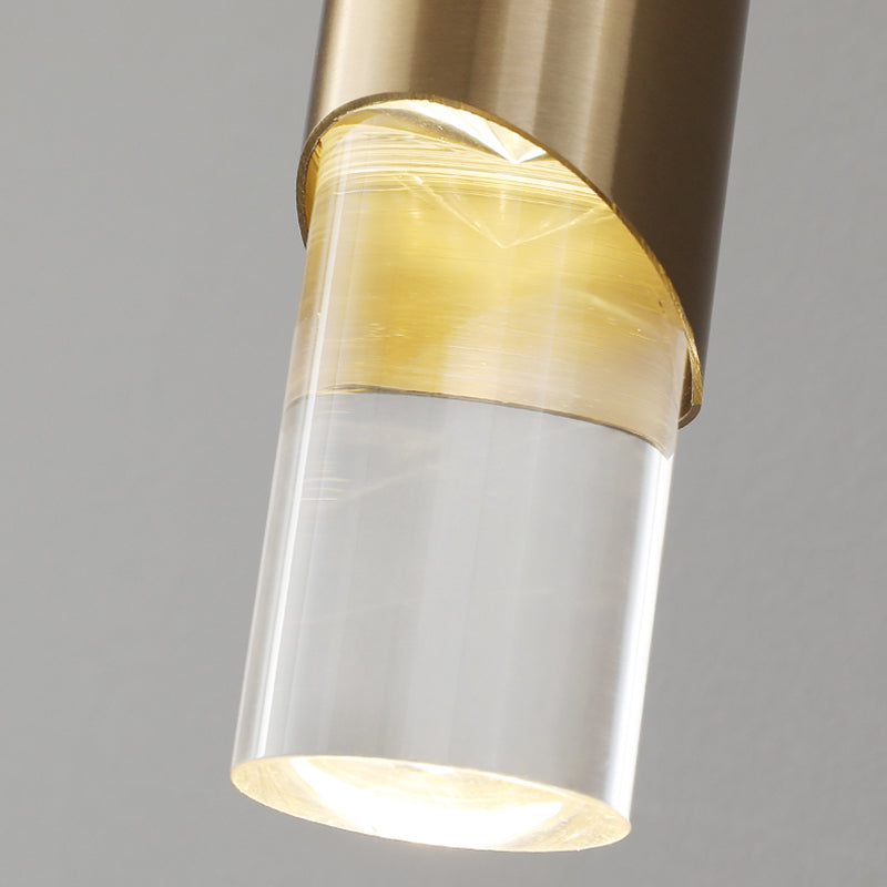 Lampada a led Lampada Simplicità Illuminazione a sospensione con una chiara tonalità acrilica per camera da letto