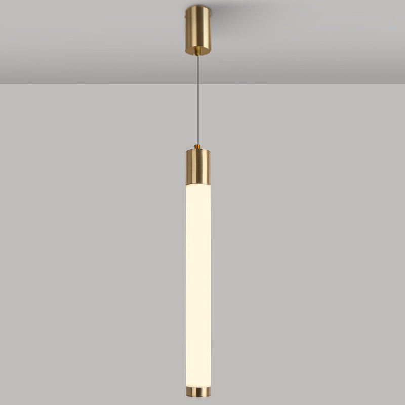 Lampada a sospensione di luce calda/bianca Simplicità Illuminazione a sospensione in oro bianco per camera da letto