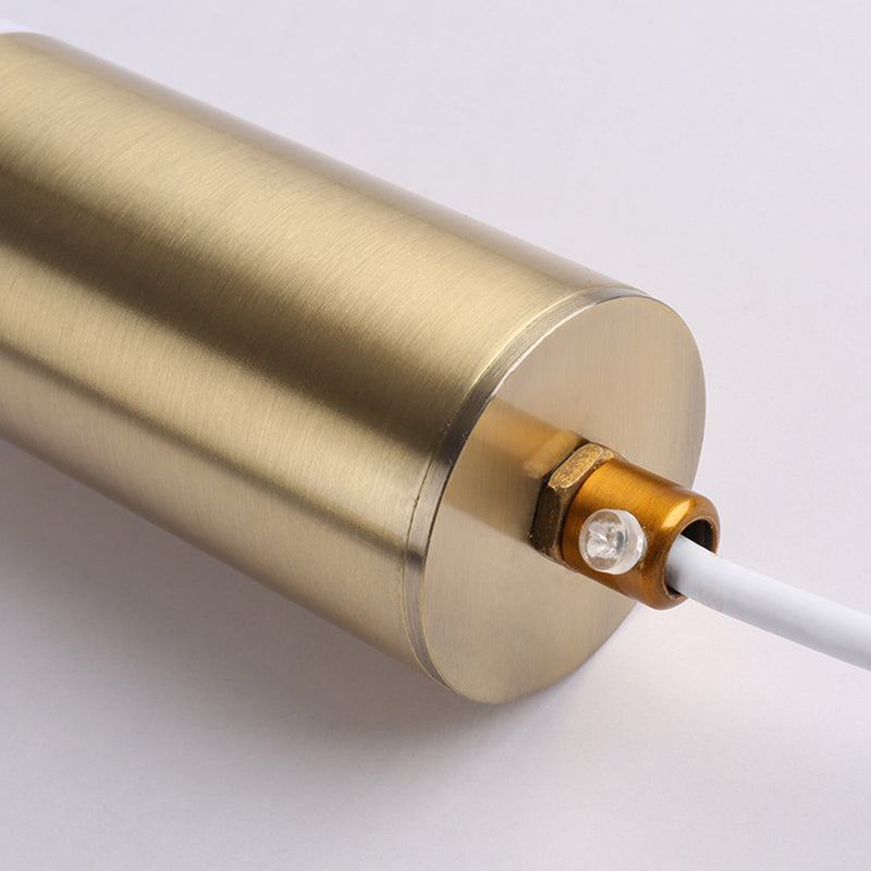 Lampada a sospensione di luce calda/bianca Simplicità Illuminazione a sospensione in oro bianco per camera da letto