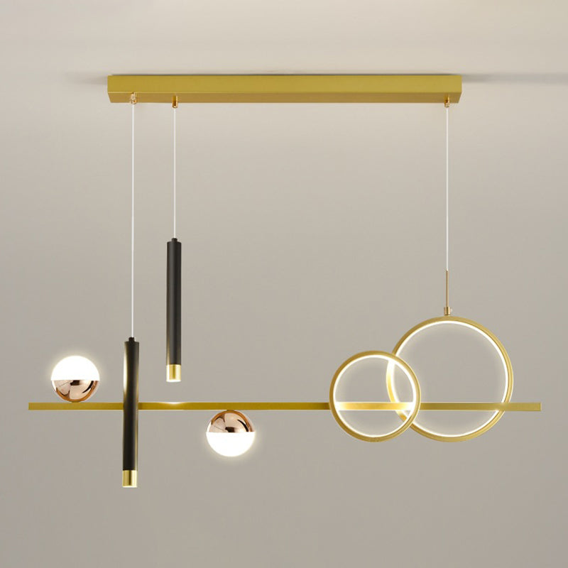 Linear Isola Lighting Acrilic Contemporary Simplicity Fishings a sospensione per il ristorante