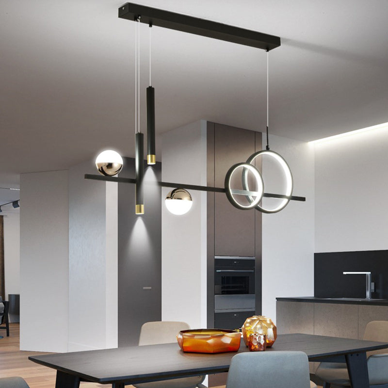 Linear Isola Lighting Acrilic Contemporary Simplicity Fishings a sospensione per il ristorante