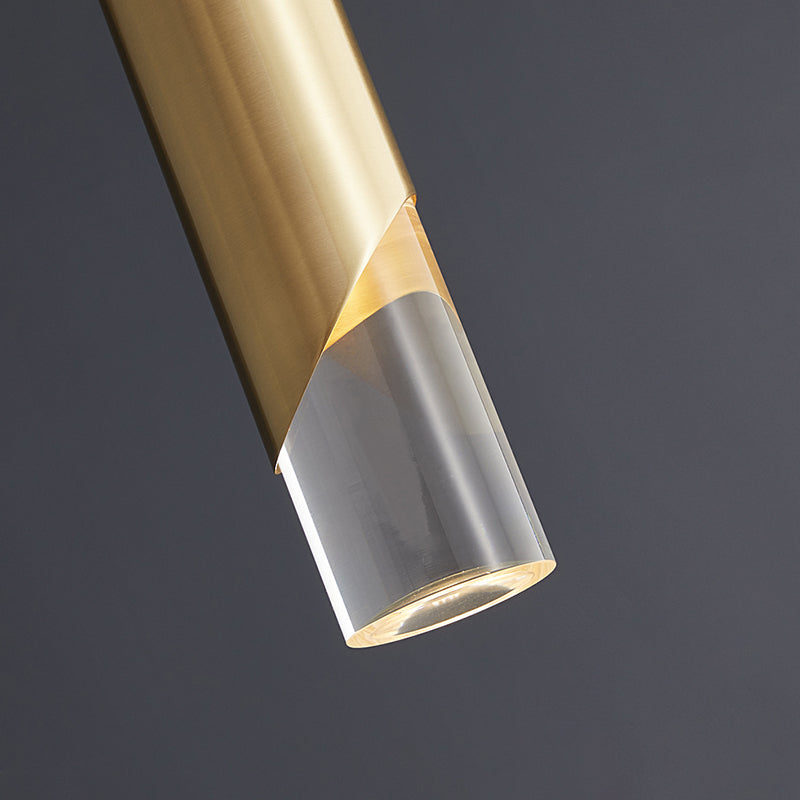 Altura ajustable colgante metal luz colgante de colgante contemporáneo iluminación para dormitorio