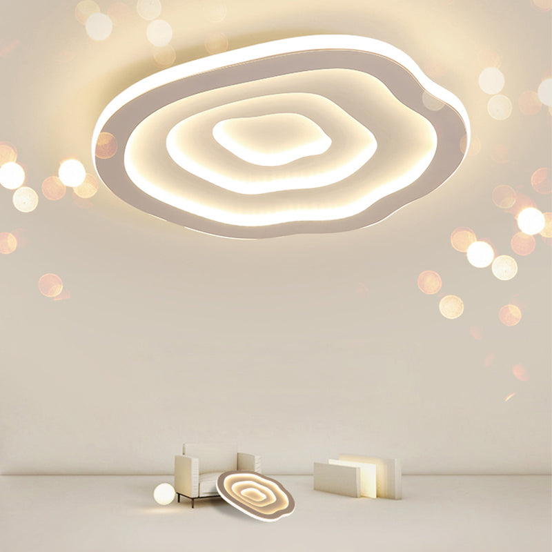 16"/20"/23" Long Flush Ceiling Light Fixture with Acrylic Shade Modern Flush Mount