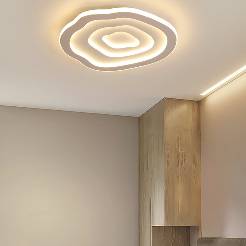 16"/20"/23" Long Flush Ceiling Light Fixture with Acrylic Shade Modern Flush Mount