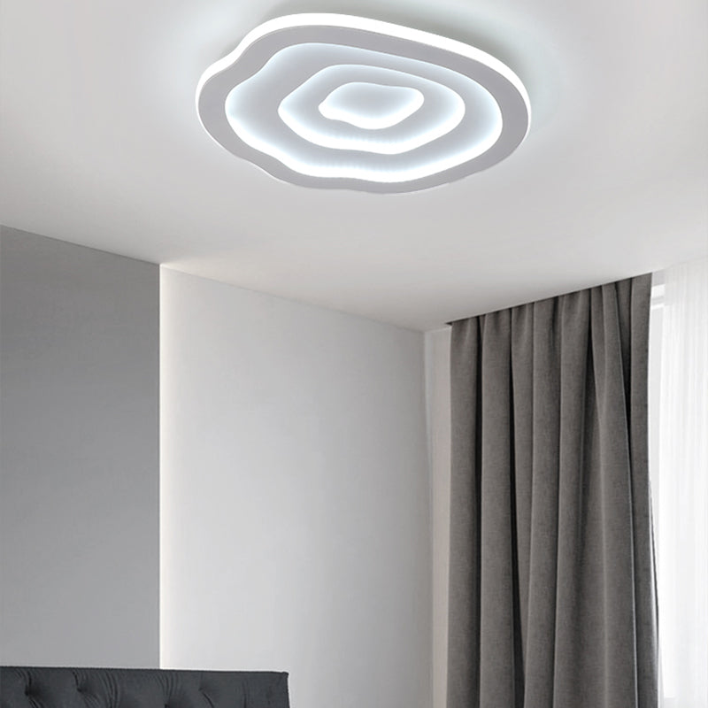 16"/20"/23" Long Flush Ceiling Light Fixture with Acrylic Shade Modern Flush Mount