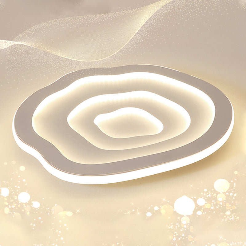 16"/20"/23" Long Flush Ceiling Light Fixture with Acrylic Shade Modern Flush Mount