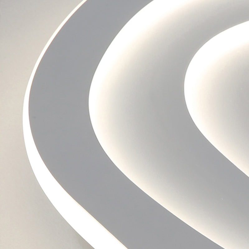 16"/20"/23" Long Flush Ceiling Light Fixture with Acrylic Shade Modern Flush Mount