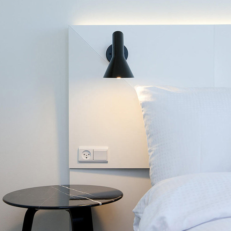 Creative Simplicity Contemporary Wall Sconce Lights with Metal Shade for Bedroom