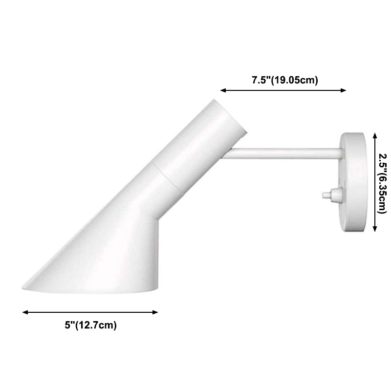 Creative Simplicity Contemporary Wall Sconce Lights with Metal Shade for Bedroom