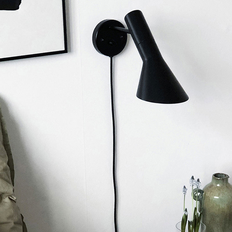 Creative Simplicity Contemporary Wall Sconce Lights with Metal Shade for Bedroom