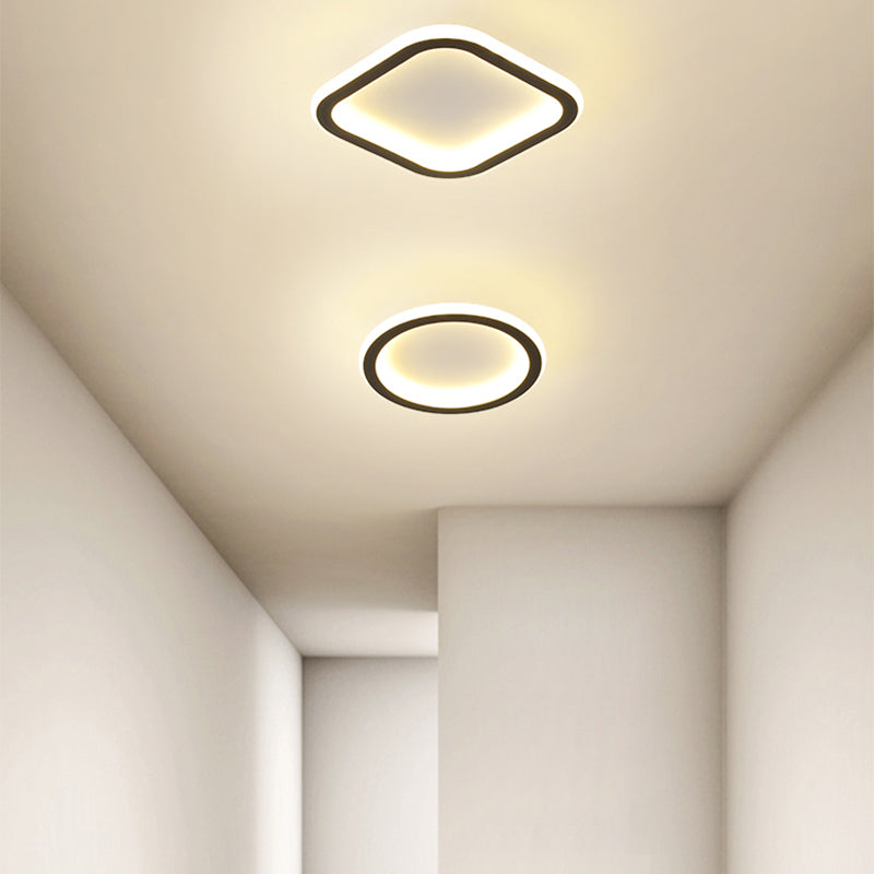 Pentagone/carré/rond/triangle LED plafonnier encastré moderne encastré