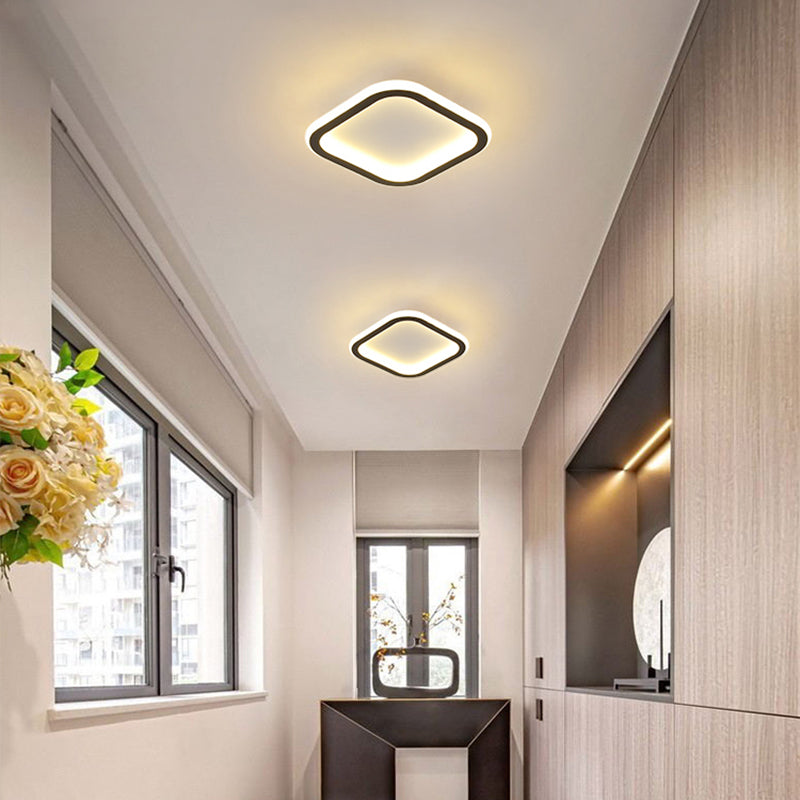 Pentagone/carré/rond/triangle LED plafonnier encastré moderne encastré