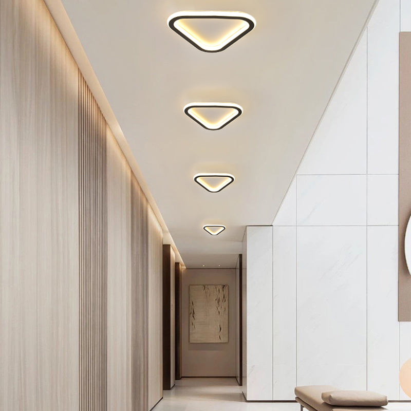 Pentagone/carré/rond/triangle LED plafonnier encastré moderne encastré