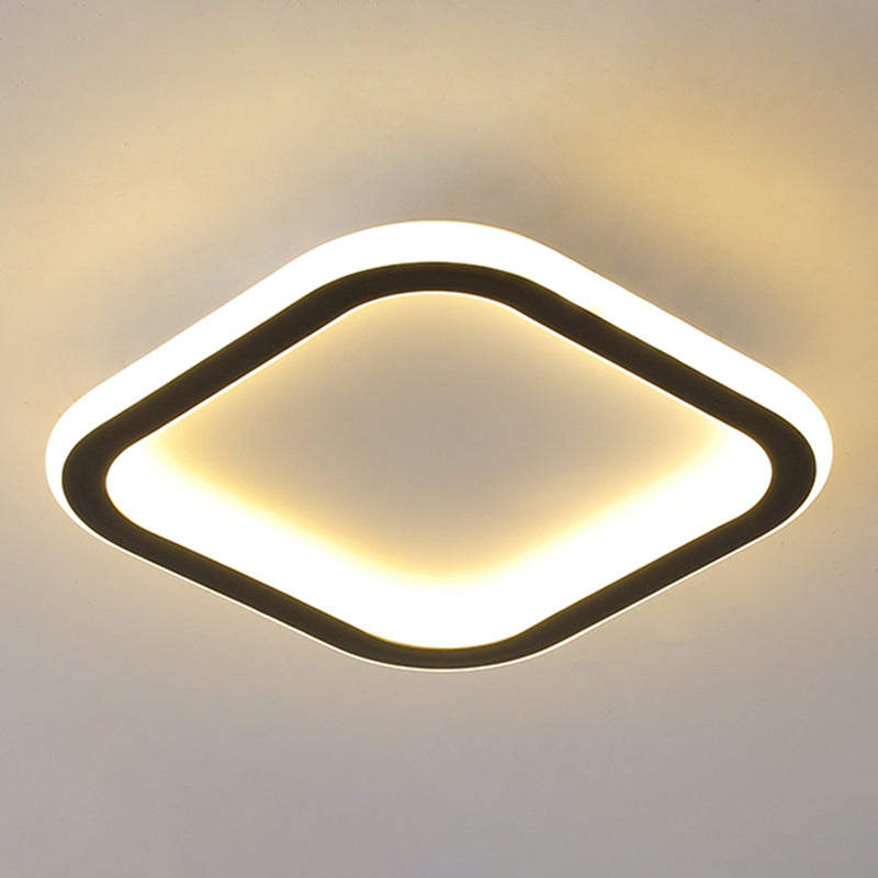 Pentagone/carré/rond/triangle LED plafonnier encastré moderne encastré