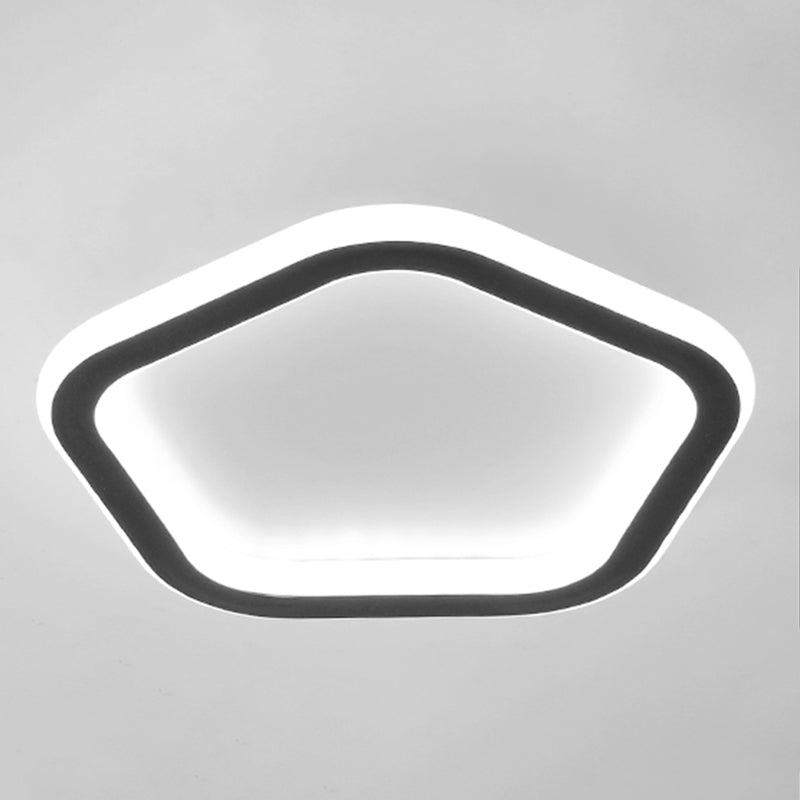 Pentagone/carré/rond/triangle LED plafonnier encastré moderne encastré