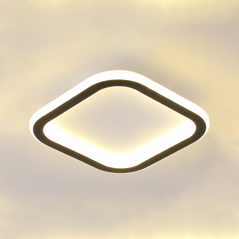 Pentagone/carré/rond/triangle LED plafonnier encastré moderne encastré