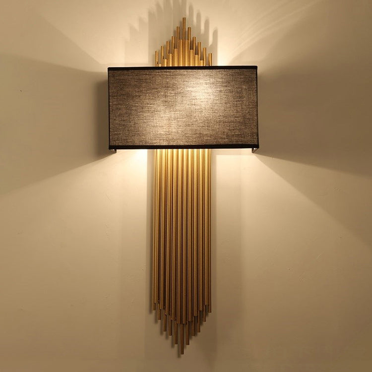 Postmodern Metal Wall Sconce Two Blub Wall Mounted Light Fixture for Bedroom