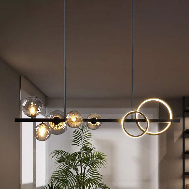 Contemporary Kitchen Pendant Lights with Glass Shade for Sitting Room Dining Room