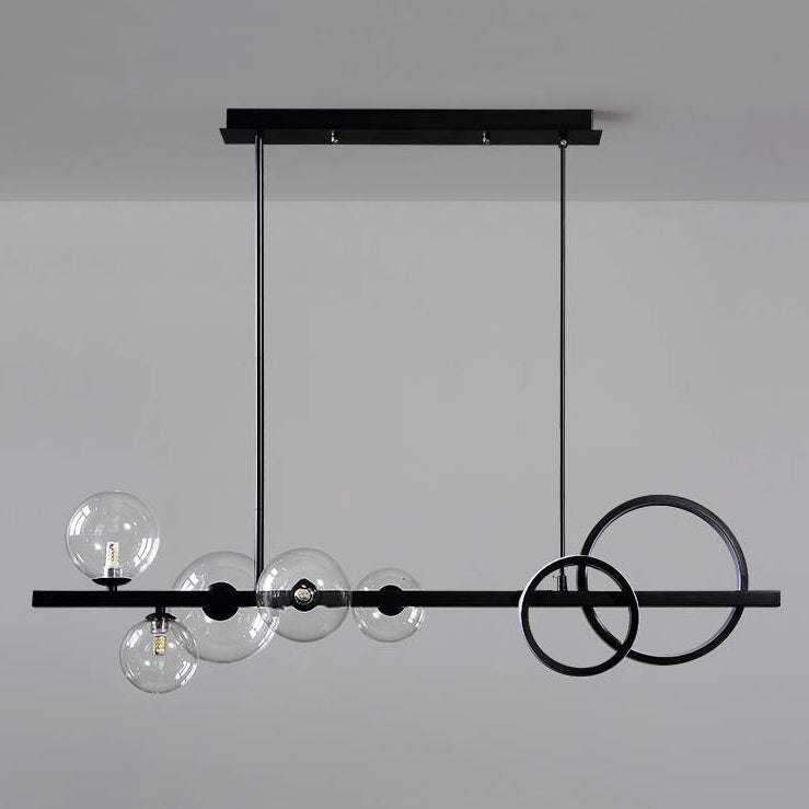 Contemporary Kitchen Pendant Lights with Glass Shade for Sitting Room Dining Room