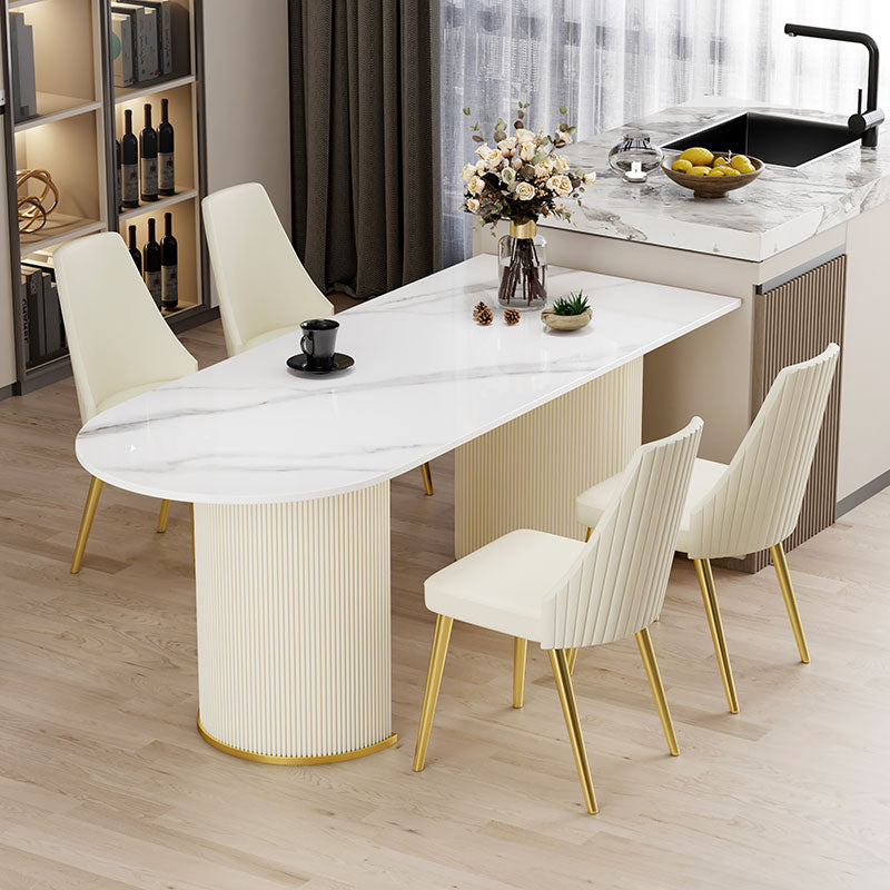 Metaal traditionele luxe gratis vorm binnen tafel gesinterde stenen tafel voor keuken