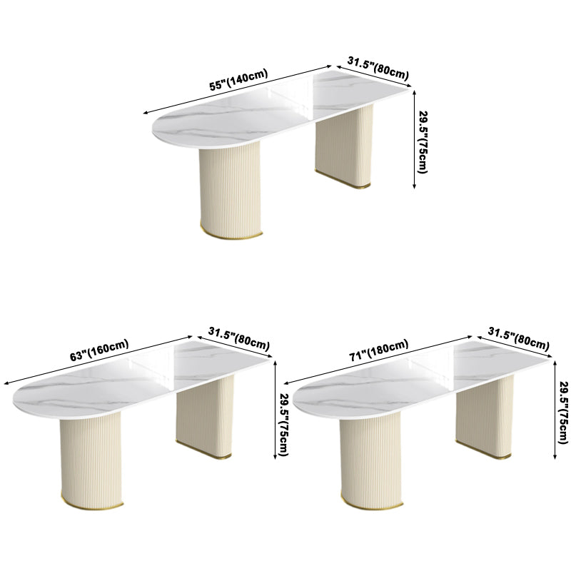 Metaal traditionele luxe gratis vorm binnen tafel gesinterde stenen tafel voor keuken