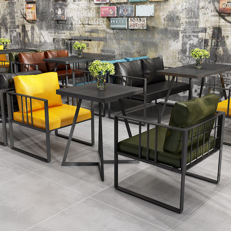 Industriële houten eetkamer keukentafel slee basis tafel voor eetkamer