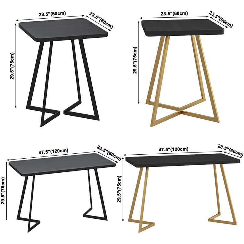 Industriële houten eetkamer keukentafel slee basis tafel voor eetkamer