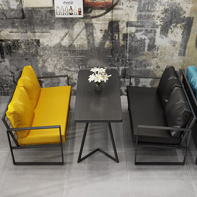 Industriële houten eetkamer keukentafel slee basis tafel voor eetkamer