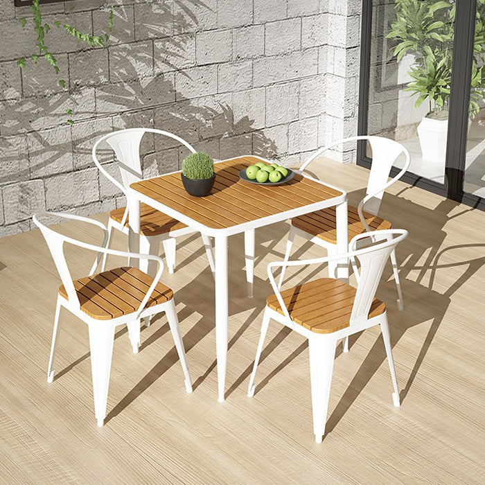 Industrial Style Dining Table 4 Metal Base Table for Home Kitchen Dinner