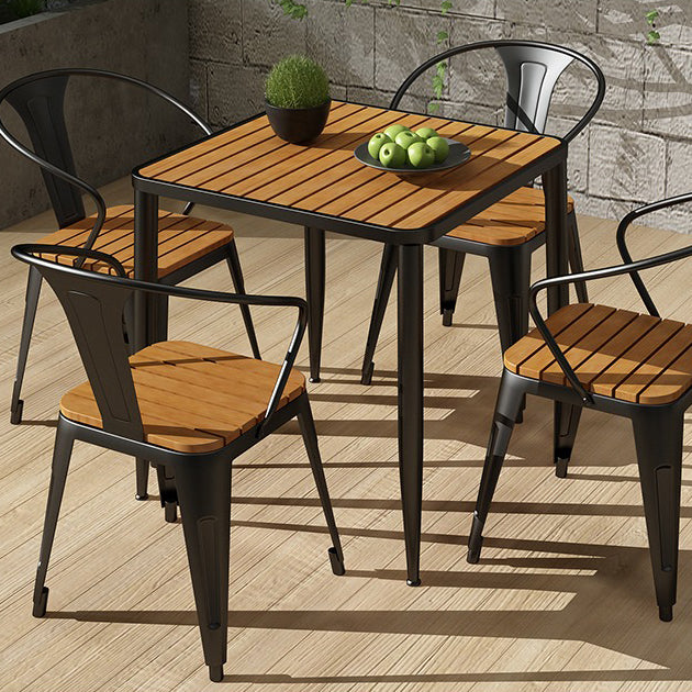 Industrial Style Dining Table 4 Metal Base Table for Home Kitchen Dinner