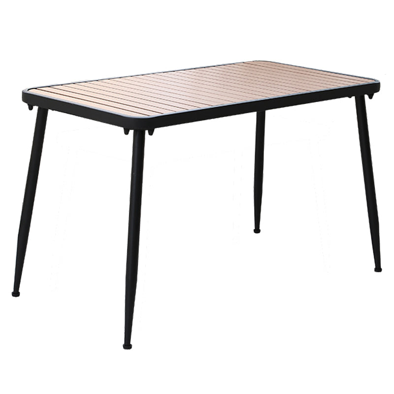Mesa de comedor industrial 4 mesa base de metal para la cena de cocina en casa