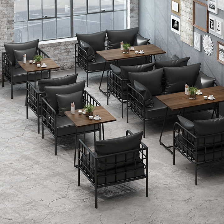 Industrial Massivholz Dinnerzimmer Küchentisch Brauner Schlittentisch für Esszimmer