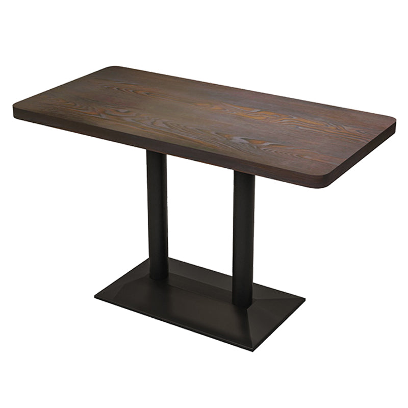 Industrialstil hölzerner Abendküche Tisch brauner Tisch mit schwarzem Rahmen