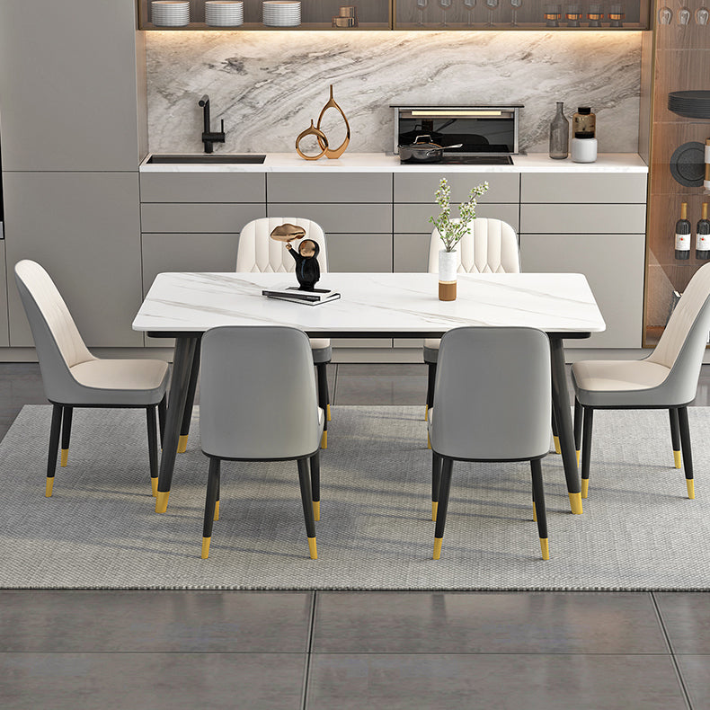 Mesa base de comedor de piedra de sinterización industrial rectangular 4 Table base de patas para el hogar