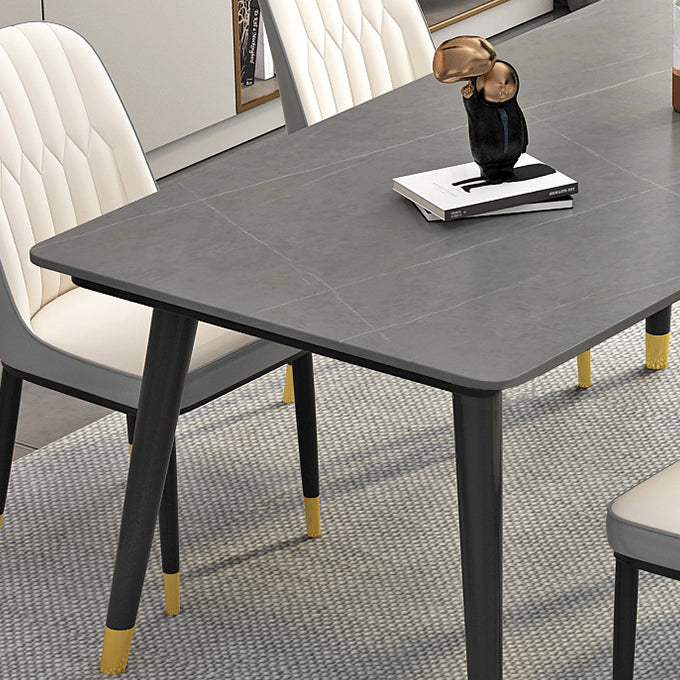 Mesa base de comedor de piedra de sinterización industrial rectangular 4 Table base de patas para el hogar