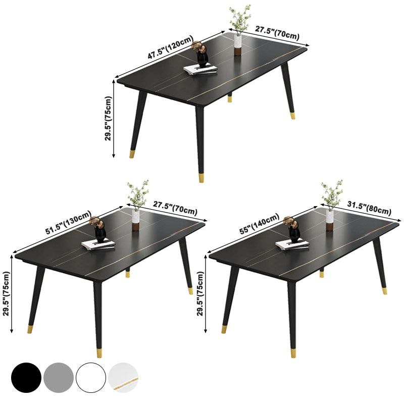 Mesa base de comedor de piedra de sinterización industrial rectangular 4 Table base de patas para el hogar