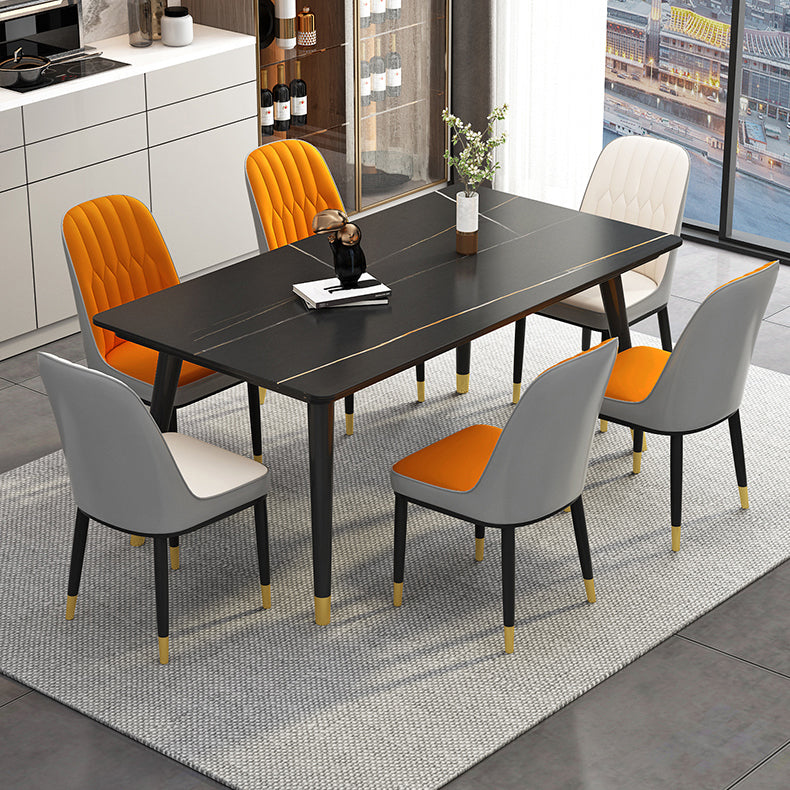 Mesa base de comedor de piedra de sinterización industrial rectangular 4 Table base de patas para el hogar