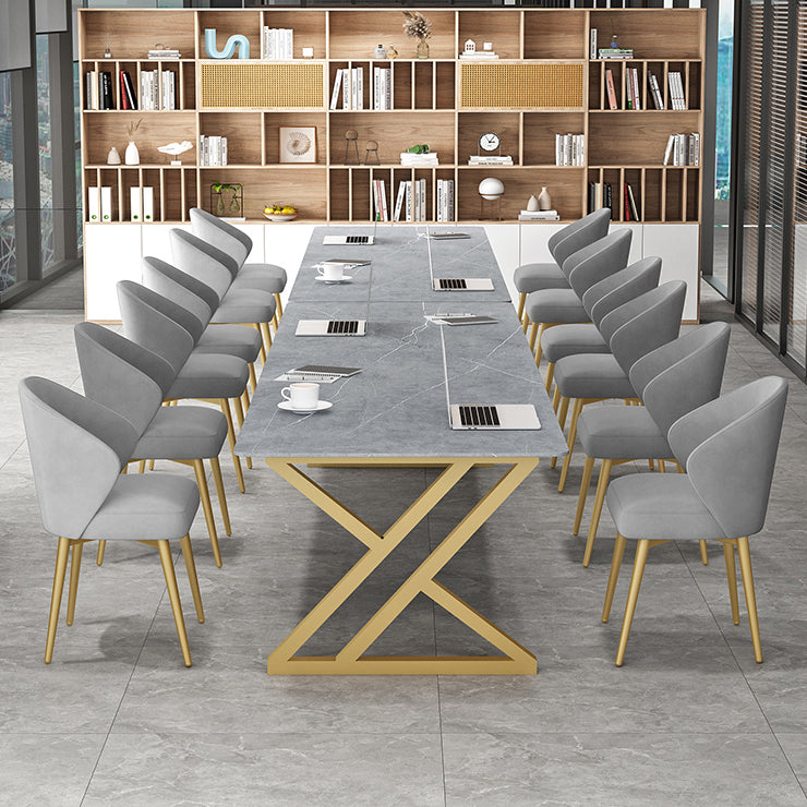 Mesa de comedor rectangular mesa de cena de piedra industrial mesa de cocina para interiores