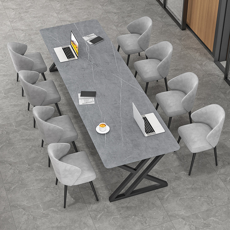 Mesa de comedor rectangular mesa de cena de piedra industrial mesa de cocina para interiores
