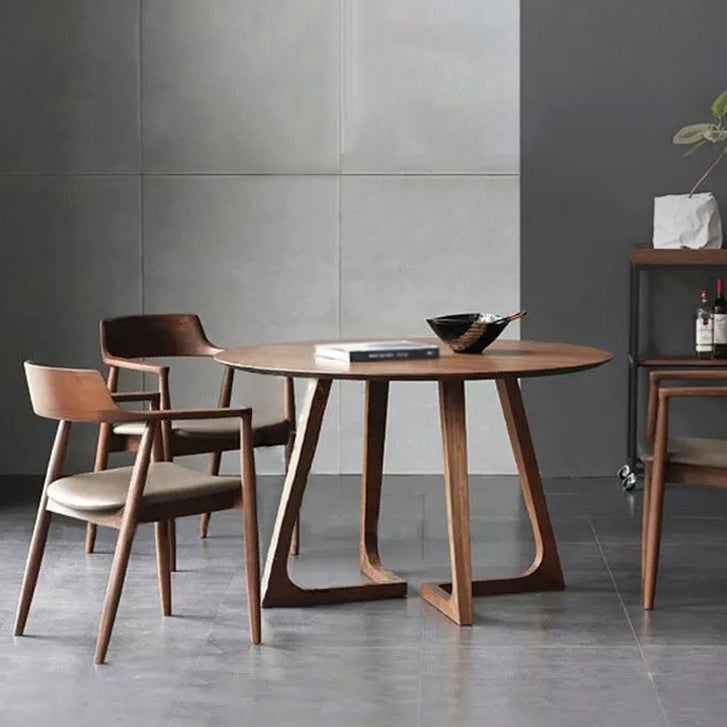 Table à manger moderne à double piédestal