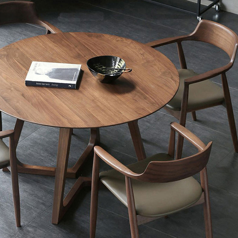 Table à manger moderne à double piédestal